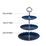 Party Birthday Three-layer Fruit Plate Cake Stand Dessert Storage Rack - Image 4