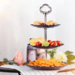 Party Birthday Three-layer Fruit Plate Cake Stand Dessert Storage Rack - Image 5