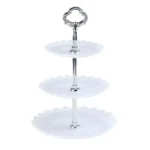 Party Birthday Three-layer Fruit Plate Cake Stand Dessert Storage Rack - Image 6