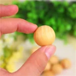 5pcs / Set Wooden Anti-Mold Moth Repellent Insect-Repellent Natural Camphor Balls Wooden Balls - Image 3