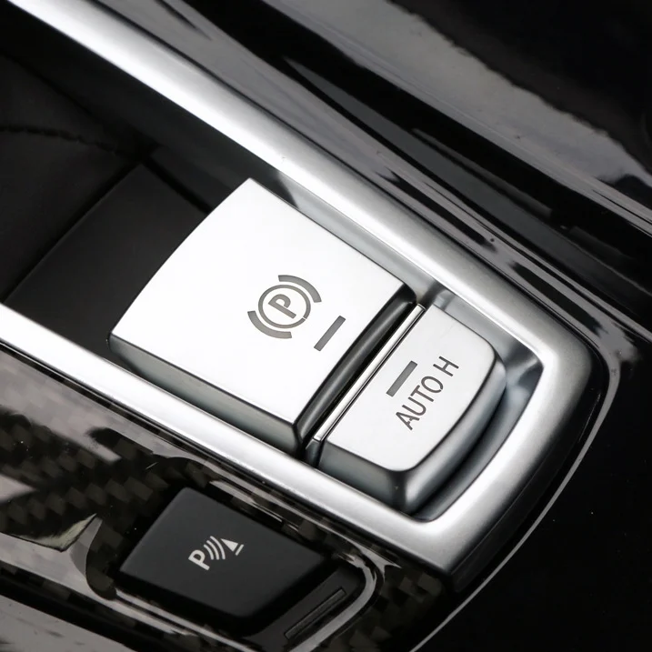 TBD0148793901A_1.webp SRXTZM Parking Brake Switch P Button Cover ABS Chrome for BMW F10 F07 F01 X3 F25 X4 F26 F11 F06 X5 F15 X6 F16 Accessories - Image 2