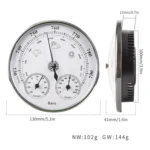 THB9392 Wall Hanging Household Weather Station Barometer Thermometer Hygrometer, 128mm (Silver) - Image 4