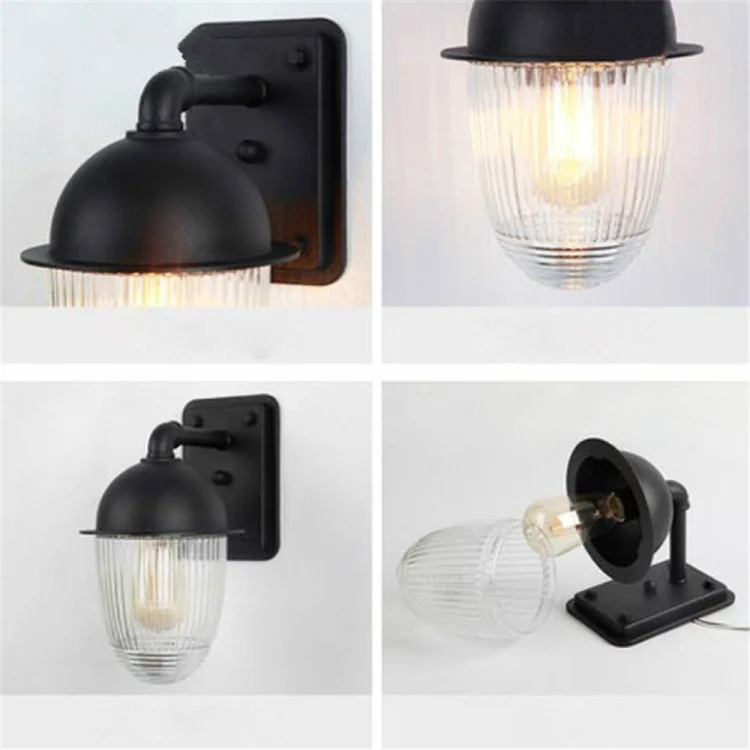 TBD0151710501_3.webp Waterproof Rust-proof Glass Ball Outdoor Wall Lamp Courtyard Exterior Wall Balcony Corridor Light - Image 4