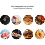 Stainless Steel Light Body Small Sugar Clip Cube Sugar Clip Thickened Ice Clip, Specification:9 Inches Black Handle - Image 7