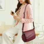 Summer Leather Luxury Handbags Female Shoulder Messenger Bag - Image 2
