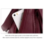 Summer Leather Luxury Handbags Female Shoulder Messenger Bag - Image 6