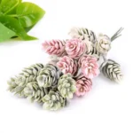 2 Bunches Artificial Flowers Plant Pine Cone Bouquet for Wedding Christmas Decoration - Image 3