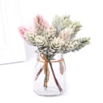 2 Bunches Artificial Flowers Plant Pine Cone Bouquet for Wedding Christmas Decoration - Image 4
