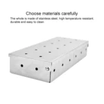 Stainless Steel Smoke Box Wood Chips Barbecue Smoke Box - Image 4