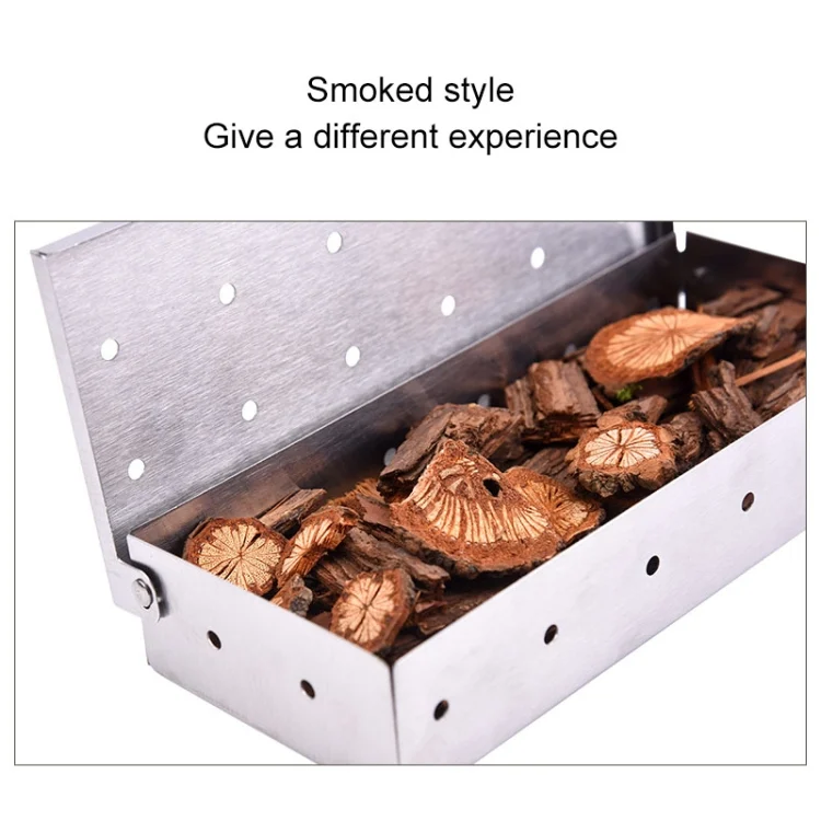 TBD01550896_4.webp Stainless Steel Smoke Box Wood Chips Barbecue Smoke Box - Image 5
