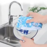 4 PCS / Set Microfiber Printed Flowers Cloth Cleaning Cloth - Image 6