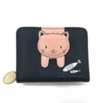 Women Cute Cat Wallet Small Zipper Girl Wallet Coin Purse - Image 2