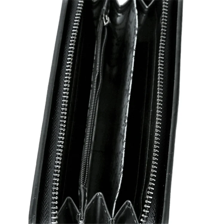 TBD01564180_3.webp Women Metal Skull Wallet Card Leather Wristlet Handbags - Image 4