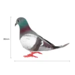 2 PCS Simulation Foam Pigeon Model Home Garden Ornament Miniature Decor - Image 5