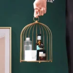 Cosmetic Storage Rack Bird Cage Desktop Shelf Dresser Skin Care Finishing Rack - Image 4