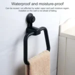 Multifunctional Toilet Suction Cup Towel Ring Rack - Image 4