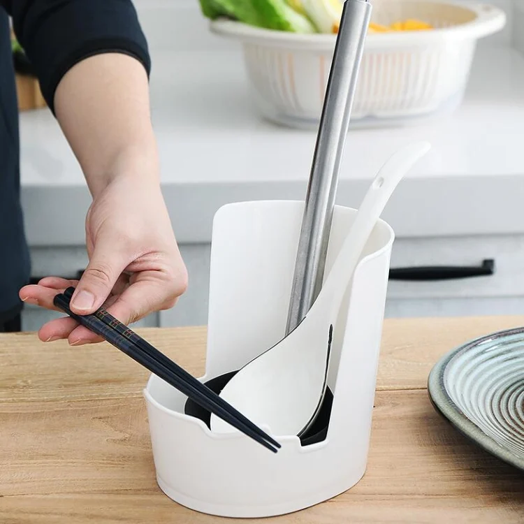 Kitchen Pot Cover Rack Sitting Type Multifunctional Soup Spoon Rack
