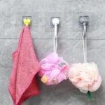 4pcs Rotatable Hook Wall Cupboard Door Coat Hook Ceiling Sticky Hook - Image 2