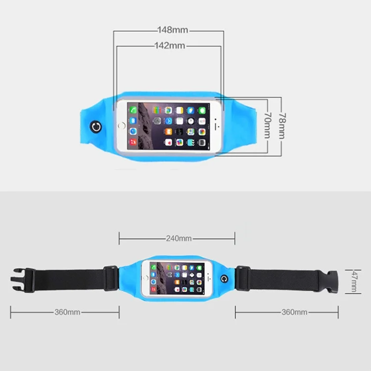 TBD0158450801A_6.webp Outdoor Sports Running Waist Bag Touch-screen Waterproof Bag - Image 7
