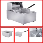 Desktop Thickening Electric Fryer Fried Chicken Legs Fries Stainless Steel Electric Fryer With Basket - Image 9