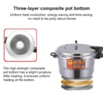 Household Aluminum Pressure Cooker Electric Pressure Cooker Gas Induction Cooker - Image 6