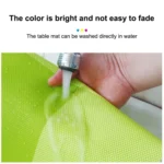 2 PCS Kitchen Dinning Table Placemat Napkins Heat Resistant PVC Stripe Mat Placemats Manteles Doilies Coaster Cup Pad - Image 6