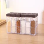 6 PCS Spice Seasoning Box PP Salt Pepper Jars Box Kitchen Spice Storage Bottles - Image 6