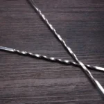 2 PCS Stainless Steel Long Handle Fork Spoon Cocktail Ice Stirrer Double Head Wine Mixing Stick - Image 5
