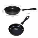 Mini Egg Frying Panpure Non-Stick Flat Bottom Pan Multicooker - Image 3