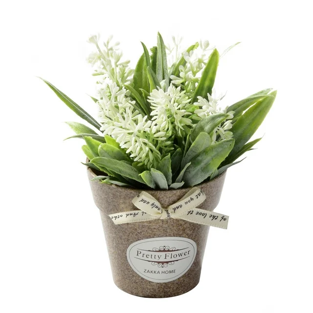 TBD0168563001A.webp Fake Flowers Grass With Plastic Artificial Potted Flowers For Rustic Garden Farmhouse Decoration - Image 1