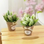 Fake Flowers Grass With Plastic Artificial Potted Flowers For Rustic Garden Farmhouse Decoration - Image 5