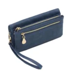Women Long Wallet Female High Capacity Double Zippers Clutch Purse - Image 3