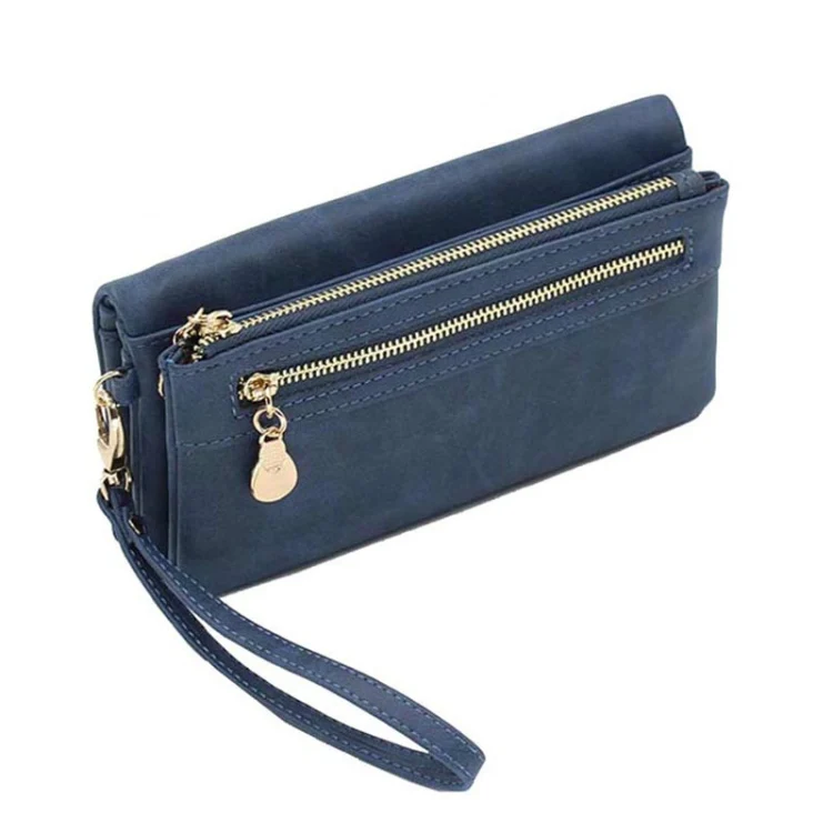 TBD0170348001A_2.webp Women Long Wallet Female High Capacity Double Zippers Clutch Purse - Image 3