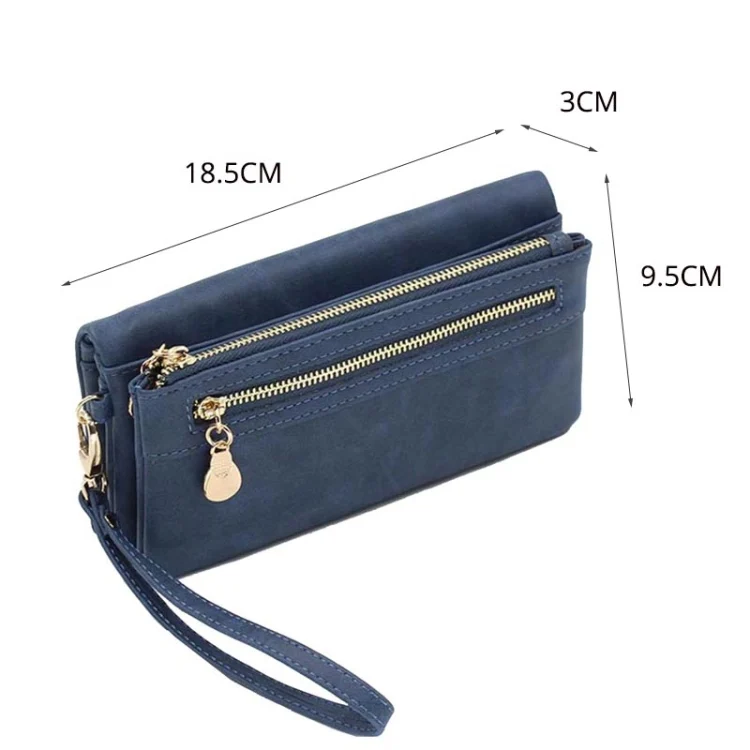 TBD0170348001A_3.webp Women Long Wallet Female High Capacity Double Zippers Clutch Purse - Image 4