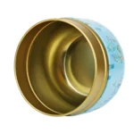 HOOMIN Tea Box Tea Jar Storage Holder Tea Caddies Matcha Container Mini Coffee Powder Organizer Cans Multifunction Round Metal - Image 2