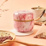 HOOMIN Tea Box Tea Jar Storage Holder Tea Caddies Matcha Container Mini Coffee Powder Organizer Cans Multifunction Round Metal - Image 8