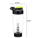600ML Mixer Water Bottle Portable Electric Protein Automatic Creative Coffee Milk Cup - Image 2