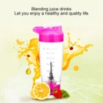 600ML Mixer Water Bottle Portable Electric Protein Automatic Creative Coffee Milk Cup - Image 6