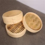 Xiaolongbao Bamboo Steamer Household Steamed Dumpling Cage Drawer Multi Layer Deepened Bamboo Steaming Rack - Image 5