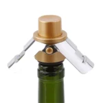 Push-button Stainless Steel Pumping Champagne Stopper Sparkling Champagne Snap Wing Vacuum Wine Stopper - Image 6