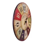 Vintage Wooden MDF Hanging Clock Mute Quartz Clock Living Room Wall Clock - Image 3