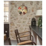 Vintage Wooden MDF Hanging Clock Mute Quartz Clock Living Room Wall Clock - Image 4