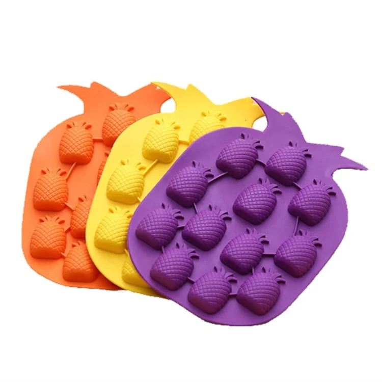 TBD01741401_1.webp 5 PCS Pineapple Creative Silicone Ice Tray Ice Maker Ice Mold, Random Color Delivery - Image 2