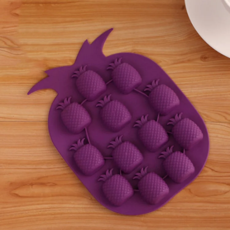 TBD01741401_2.webp 5 PCS Pineapple Creative Silicone Ice Tray Ice Maker Ice Mold, Random Color Delivery - Image 3