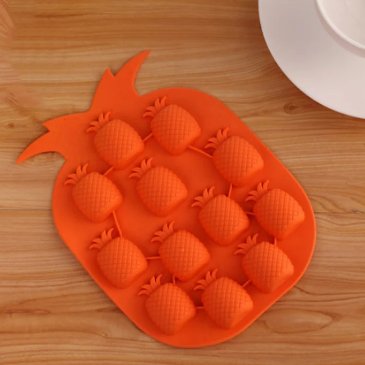 TBD01741401_3.webp 5 PCS Pineapple Creative Silicone Ice Tray Ice Maker Ice Mold, Random Color Delivery - Image 4