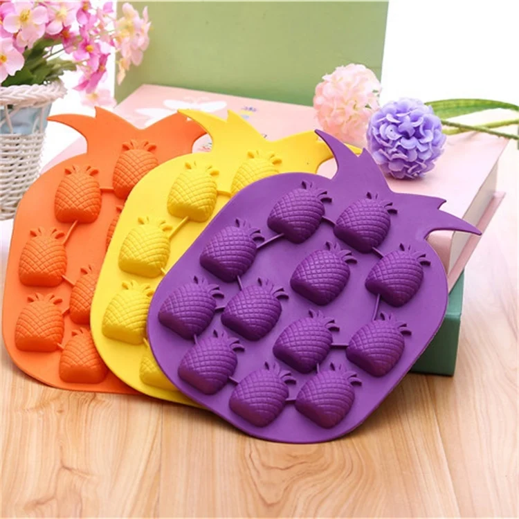 TBD01741401_7.webp 5 PCS Pineapple Creative Silicone Ice Tray Ice Maker Ice Mold, Random Color Delivery - Image 8
