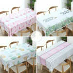 Printinging Coffee Dining Table Cloth PVC Waterproof Oilproof Anti-scalding Tablecloth - Image 3