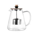 Stainless Steel Infuser Teapot Clear Borosilica Glass Filter Heat Resistant Coffee Puer Tea Pot Heated Container Boiling Kettle - Image 2