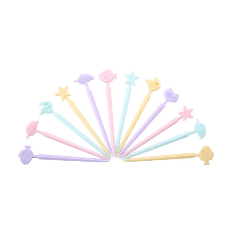 TBD01775709_1.webp Creative Animal Cartoon Fruit Cake Fork Sign, Random Color Delivery - Image 2