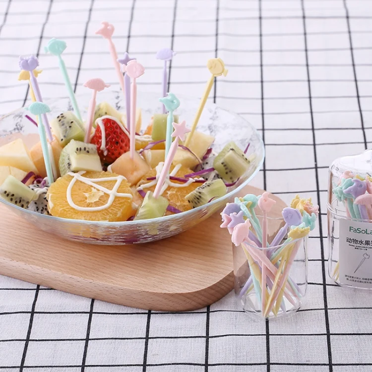TBD01775709_9.webp Creative Animal Cartoon Fruit Cake Fork Sign, Random Color Delivery - Image 10